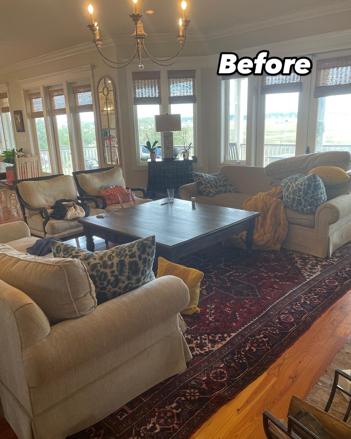 Living Room before cleaning
