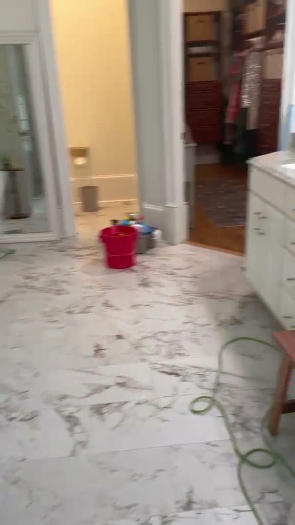 Bathroom floor wash